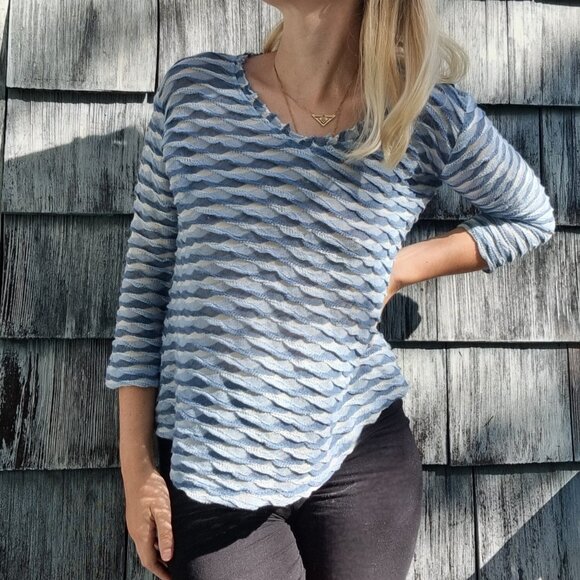 Linen blue shirt - Picture 1 of 5
